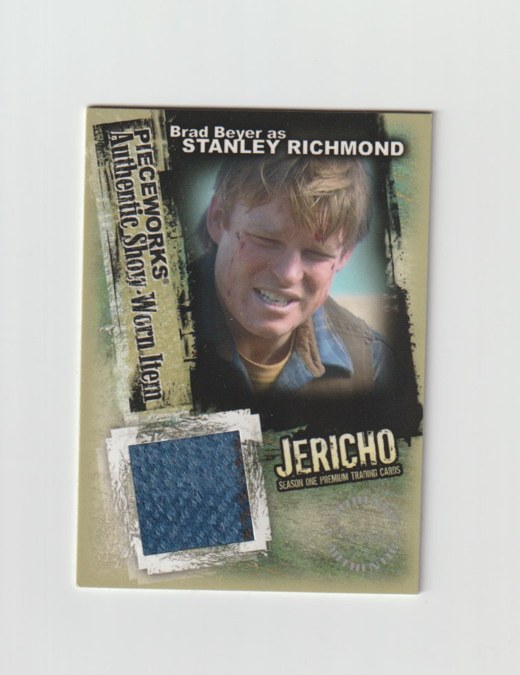 2007 Jericho Season 1 Pieceworks #PW10 Brad Beyer as Stanley Richmond