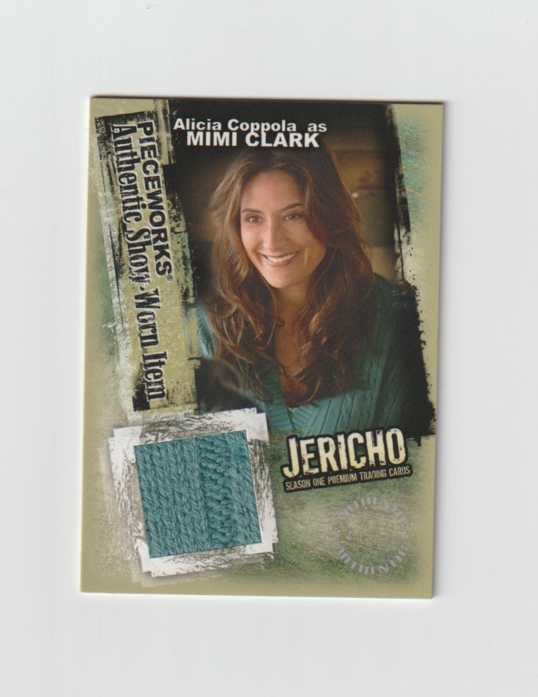 2007 Jericho Season 1 Pieceworks #PW12 Alicia Coppola as Mimi Clark