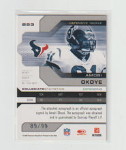 Load image into Gallery viewer, 2007 Leaf Limited Monikers Autograph Silver #253 Amobi Okoye
