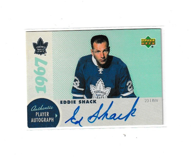 2007 Maple Leafs 1967 Commerative Autographs #A-ES1 Eddie Shack