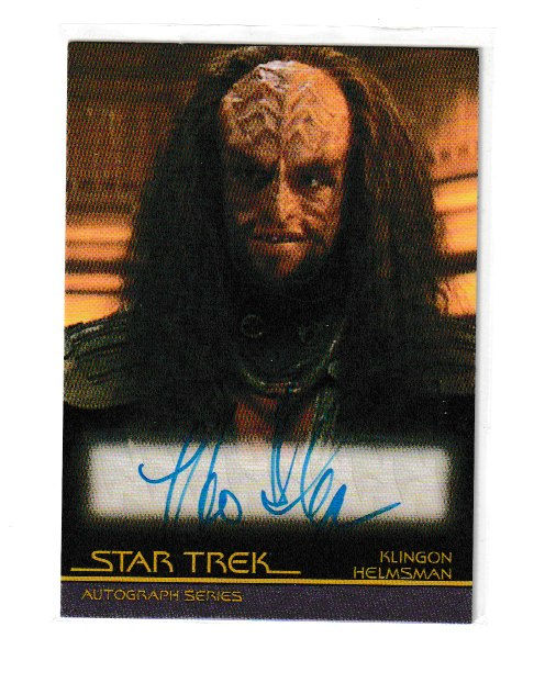 2010 Quotable Star Trek Movies #A78 Brian Thompson as Klingon Helmsman Autograph