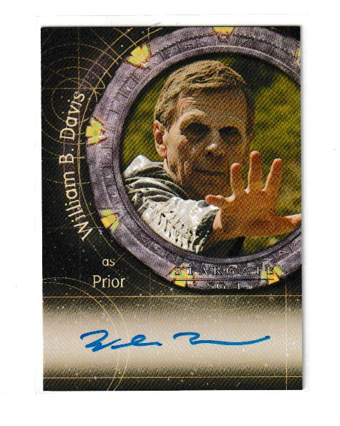 2007 Stargate SG-1 S9 #A74 William B Davis as Prior Autograph