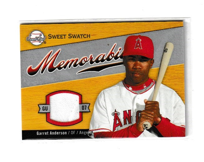 2007 Sweet Spot Sweet Swatch #SW-GA Garrett Anderson