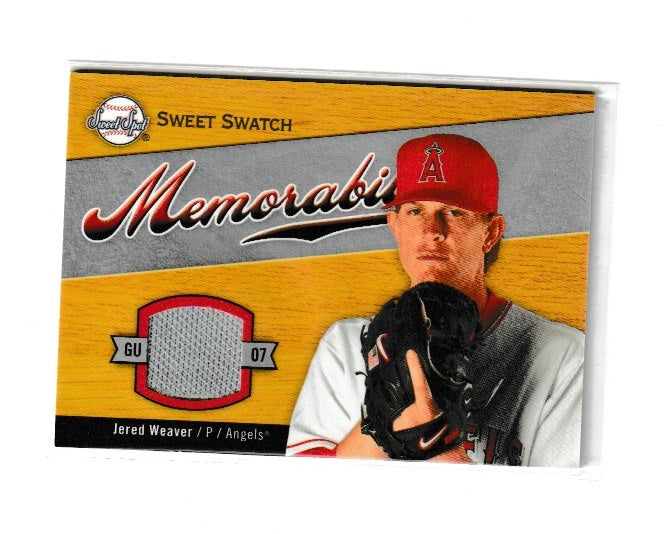 2007 Sweet Spot Sweet Swatch #SW-JW Jered Weaver