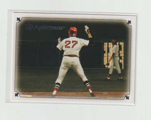 2007 UD Masterpieces Glossy #5 Carlton Fisk