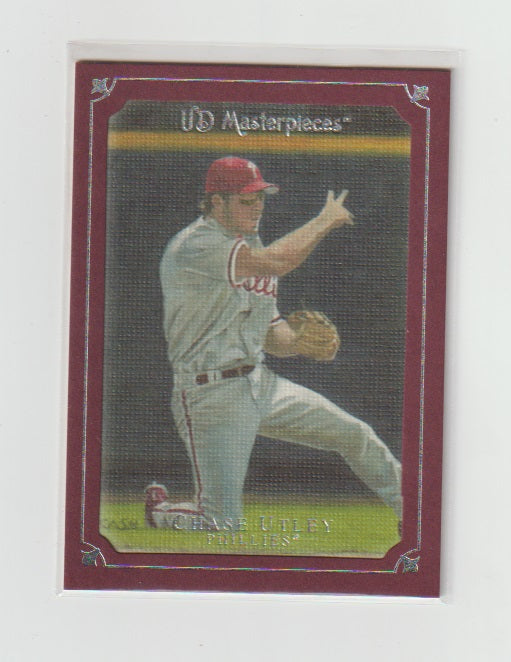 2007 UD Masterpieces Pinot Red #88 Chase Utley