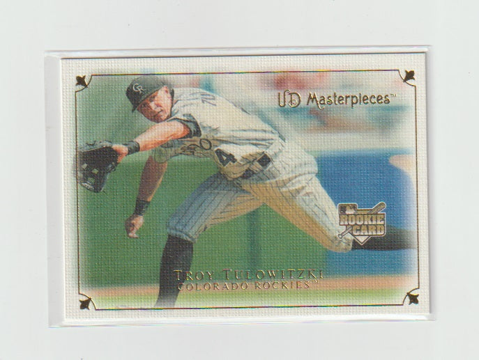 2007 UD Masterpieces Rookie #34 Troy Tulowitzki