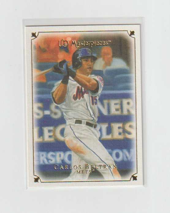 2007 UD Masterpieces #50 Carlos Beltran