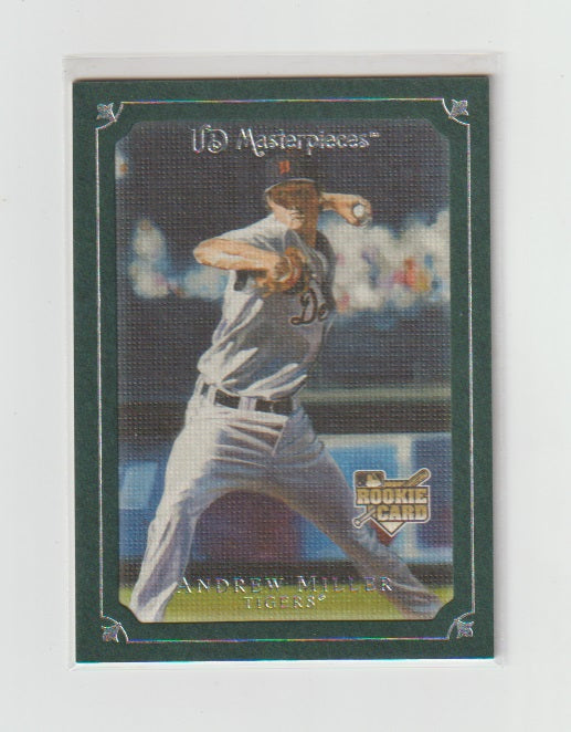 2007 UD Masterpieces Windsor Green #74 Andrew Miller