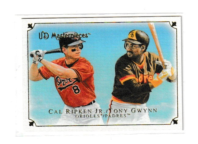 2007 UD Masterpieces #42 Cal Ripken Jr & Tony Gwynn