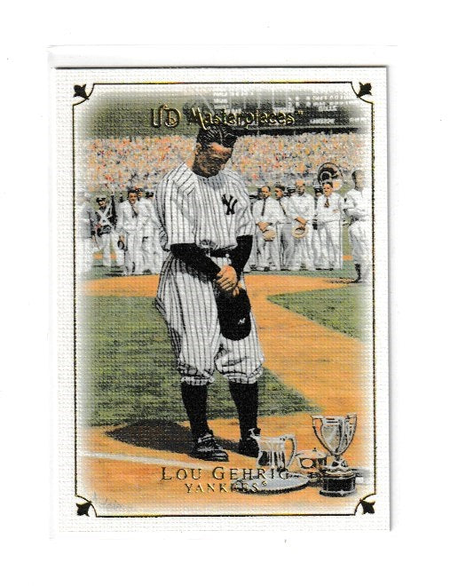 2007 UD Masterpieces #8 Lou Gehrig