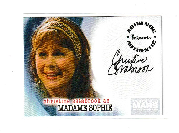 2007 Veronica Mars S2 #A21 Christine Estabrook as Madame Sophie Autograph