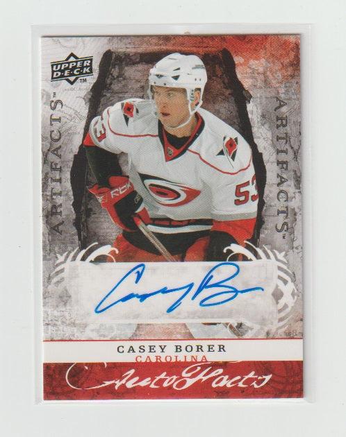 2008-09 Artifacts Autofacts #AF-CB Casey Borer