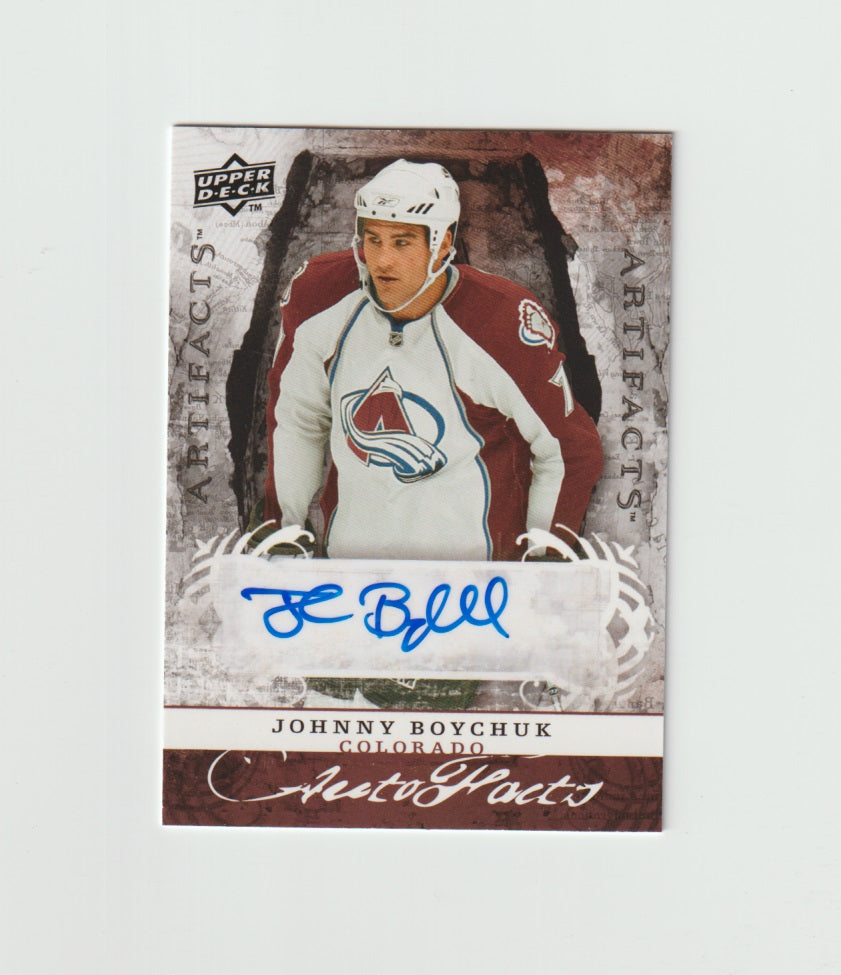 2008-09 Artifacts Autofacts #AF-JO Johnny Boychuk