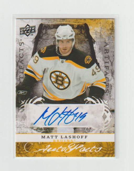 2008-09 Artifacts Autofacts #AF-ML Matt Lashoff