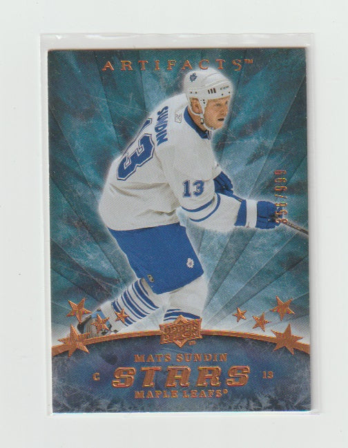 2008-09 Artifacts Stars #154 Mats Sundin