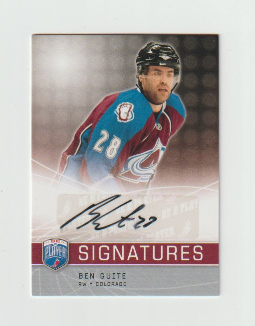 2008-09 Be A Player Signatures #S-BG Ben Guite