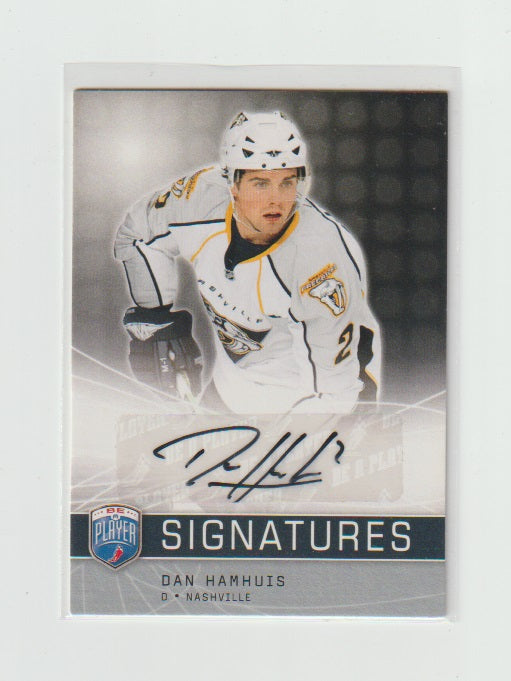 2008-09 Be A Player Signatures #S-DH Dan Hamhuis