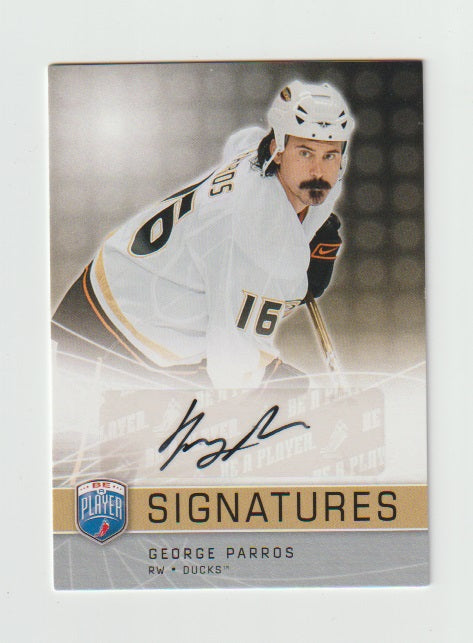 2008-09 Be A Player Signatures #S-GP George Parros