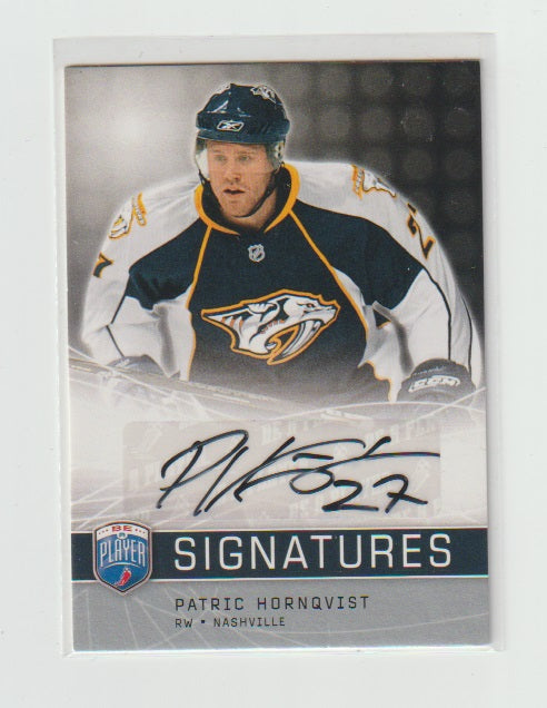 2008-09 Be A Player Signatures #S-HO Patric Hornqvist