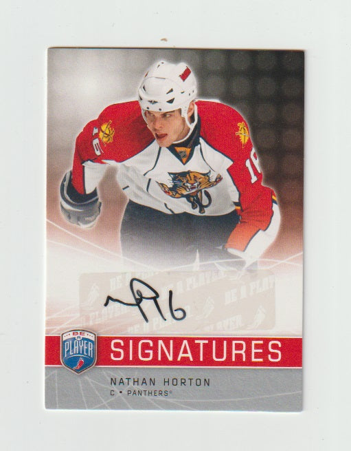 2008-09 Be A Player Signatures #S-NH Nathan Horton