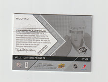 Load image into Gallery viewer, 2008-09 Black Diamond Jerseys Quad #BDJ-RJ R.J. Umberger
