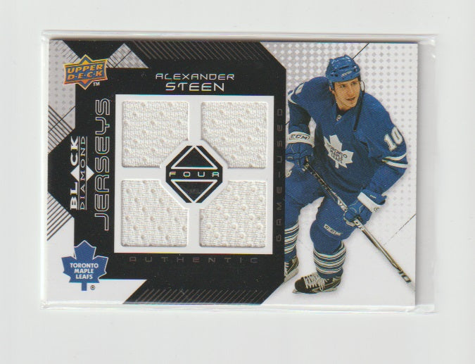 2008-09 Black Diamond Jerseys Quad #BDJ-ST Alexander Steen