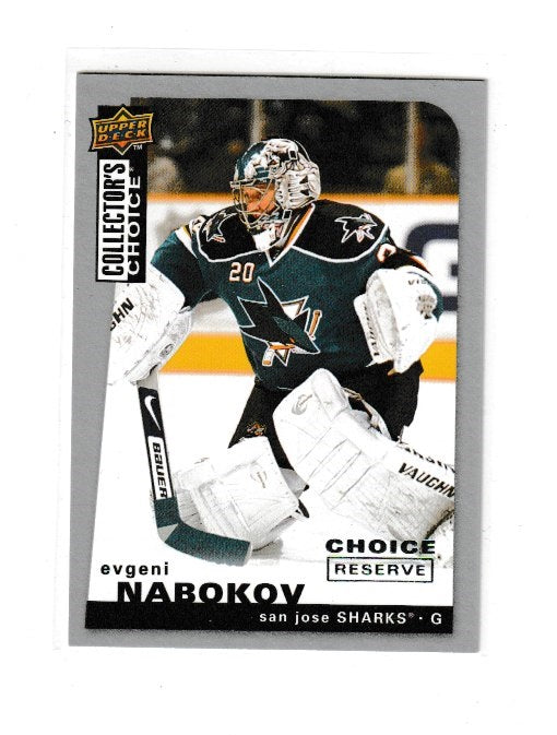 2008-09 Collectors Reserve Silver #58 Evgeni Nabokov