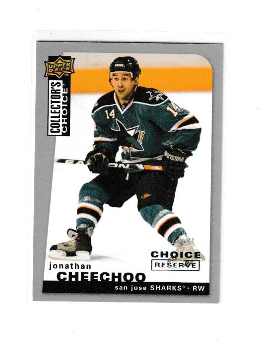 2008-09 Collectors Reserve Silver #85 Jonathan Cheechoo