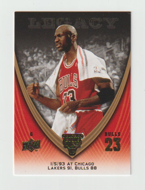 2008-09 Michael Jordan Legacy Collection #618 Michael Jordan