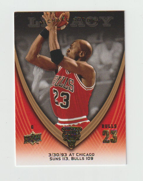 2008-09 Michael Jordan Legacy Collection #654 Michael Jordan