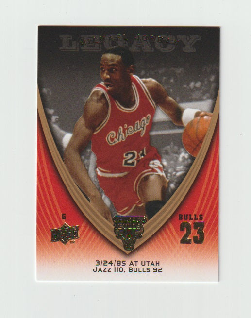 2008-09 Michael Jordan Legacy Collection #72 Michael Jordan