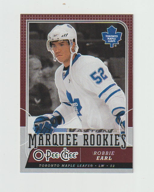 2008-09 O-Pee-Chee Marquee Rookies #504 Robbie Earl