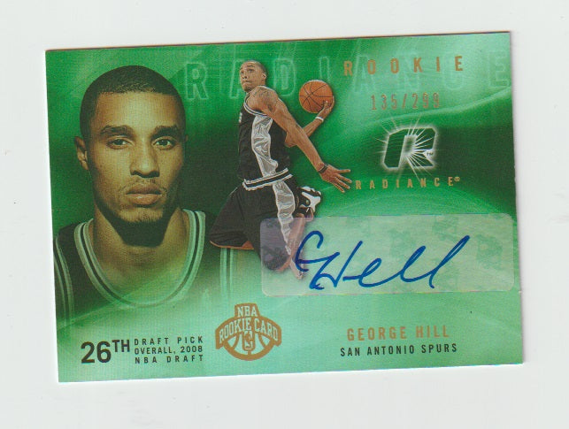 2008-09 Radiance NBA Rookie Card #101 George Hill