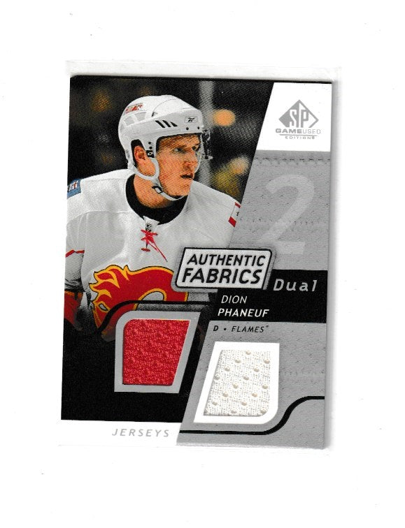 2008-09 SP Game Used Authentic Fabrics Dual #AF-DP Dion Phaneuf