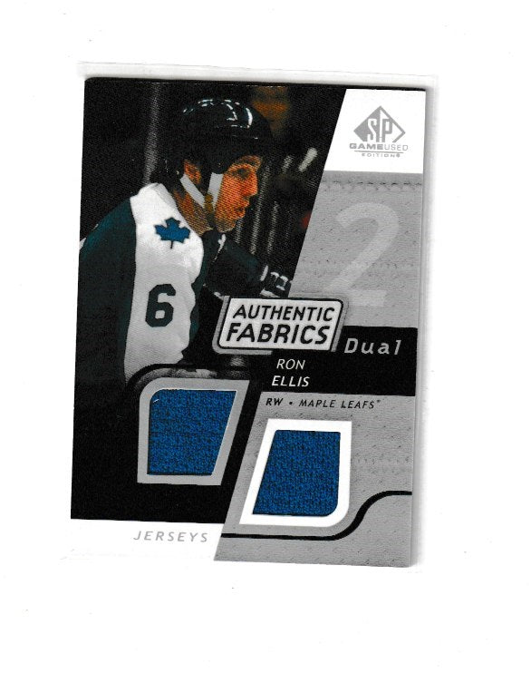 2008-09 SP Game Used Authentic Fabrics Dual #AF-RE Ron Ellis