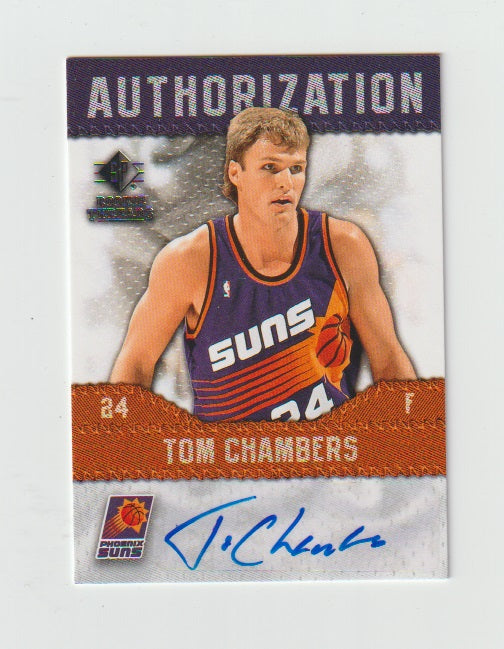 2008-09 SP Rookie Threads Authorization #AU-TC Tom Chambers