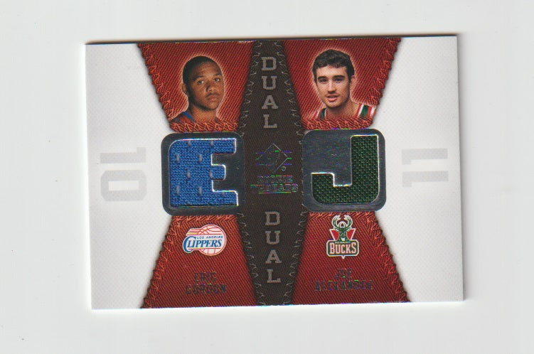 2008-09 SP Rookie Threads Dual #RTD-GA Eric Gordon & Joe Alexander