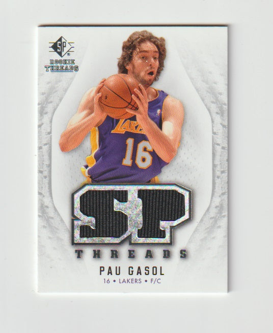 2008-09 SP Rookie Threads #T-PG Pau Gasol