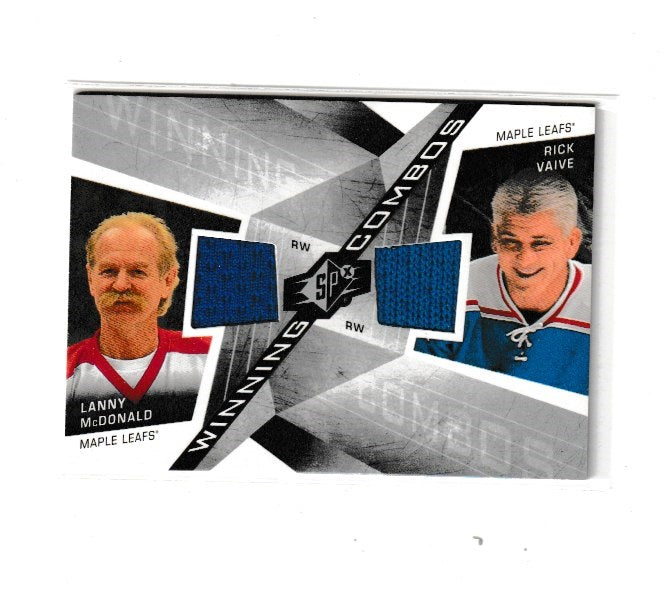 2008-09 SPx Winning Combos #WC-MV Lanny McDonald & Rick Vaive