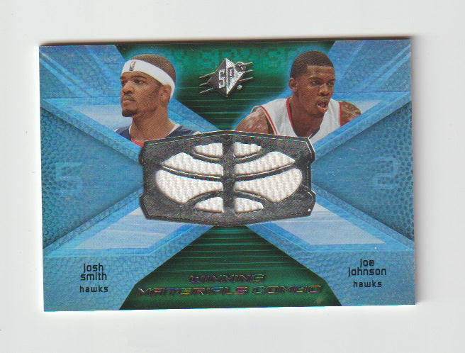 2008-09 SPx Winning Materials Combo #WMC-JS Josh Smith & Joe Johnson