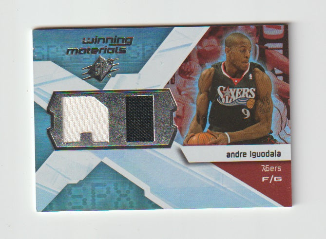 2008-09 SPx Winning Materials Initials #WMI-IG Andre Iguodala