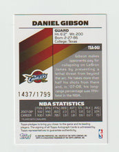 Load image into Gallery viewer, 2008-09 Topps Signature Autographs #TSA-DGI Daniel Gibson
