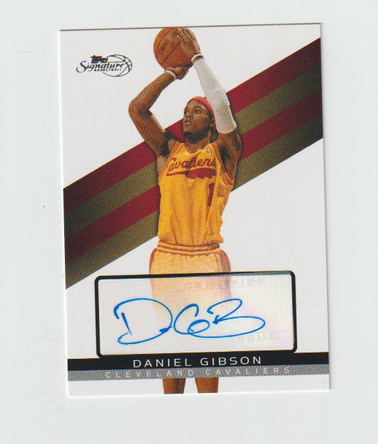 2008-09 Topps Signature Autographs #TSA-DGI Daniel Gibson