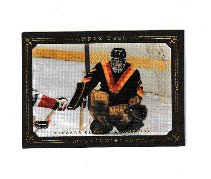 2008-09 UD Masterpieces Brown #9 Richard Brodeur