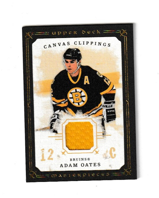 2008-09 UD Masterpieces Canvas Clippings Brown #CC-AO2 Adam Oates