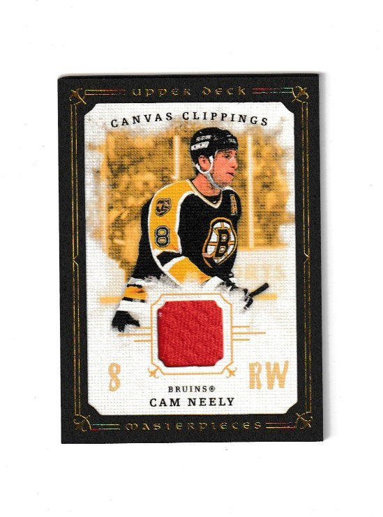 2008-09 UD Masterpieces Canvas Clippings Brown #CC-CN Cam Neely