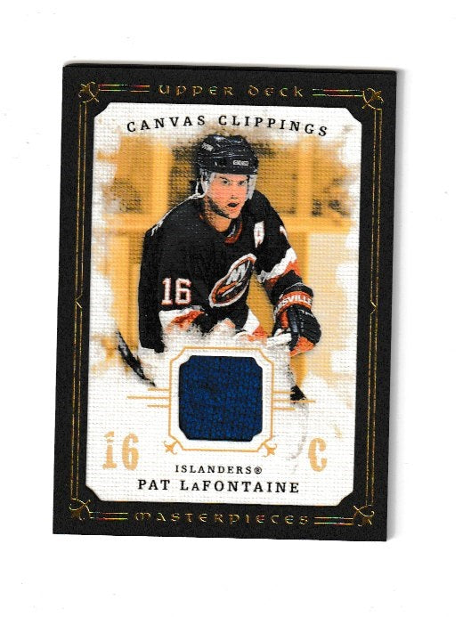 2008-09 UD Masterpieces Canvas Clippings Brown #CC-PL Pat LaFontaine