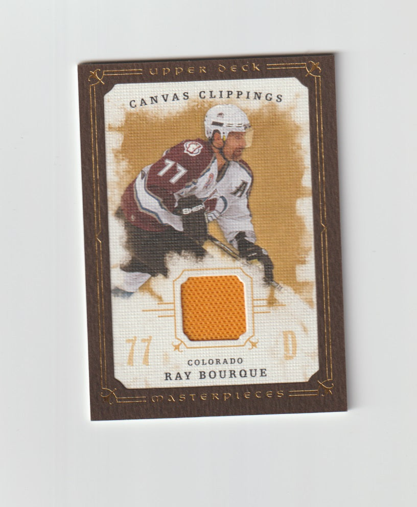 2008-09 UD Masterpieces Canvas Clippings Brown #CC-RB1 Ray Bourque