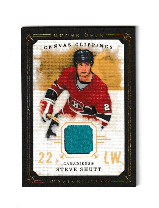 2008-09 UD Masterpieces Canvas Clippings Brown #CC-SS Steve Shutt